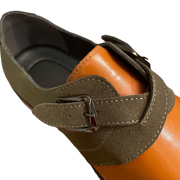 Men’s Handmade slip on loafers, square toe, leather, size 43 (10) - Picture 5 of 10